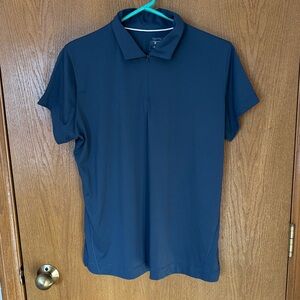 Slazenger Blue 3/4 Zip Golf Shirt Ladies Large